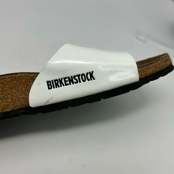 Birkenstock Madrid Small Buckle Sandals White Unisex Size 41 (US 10) Casual - Picture 15 of 15